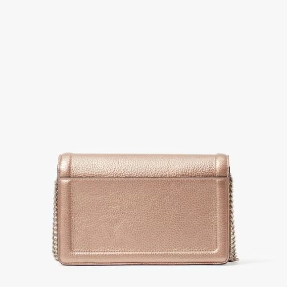 Kate Spade Knott Metallic Flap Crossbody - Rose Gold - Picture 4 of 5